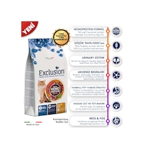Exclusion Düşük Tahıllı Monoprotein Sığır Etli Kısırlaştırılmış Kedi Maması 1500 G
