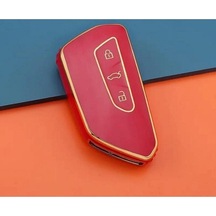 Cupra Leon Uyumlu Lüx Kaliteli Anahtar Koruma Kılıfı 2.resime Lüt