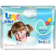 Uni Baby Aktif Islak Mendil 3 X 52'Li