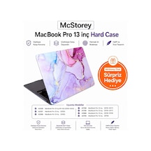 Macbook Pro 13 İnç M1 M2 Kılıf A2338 Uyumlu Premium Mermer Desenli Hard Case Sert Koruyucu Kapak A1706 A1708 A1989 A2159 A2251 A2289 Laptop Kılıfı Açık Pembe Belirtilmemiş