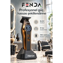 Fenda Profesyonel Bldc Motor 8000 Rpm Tıraş Makinesi Altın
