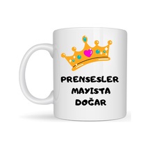 Prensesler Mayısta Doğar Yazılı Kupa Model 249 Taç Tasarımlı Mayıs Ayı Doğum Günü Temalı Seramik Kah