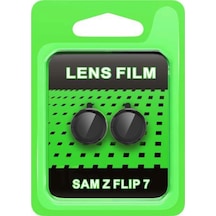 Samsung Galaxy Z Flip 7 Raze Metal Kamera Lens - Siyah