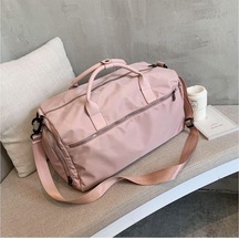 Novahub Islak/kuru Ayırma Seyahat Çantası, Spor Çantası, Kısa Mesafe Seyahat, Büyük Kapasiteli, Hafif Gri, El Bagajı, Polyester Gri