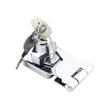 Mufunye Kapı Kilidi Mandalı Anahtarlı Dolap Kilitleri Kilit Krom Kaplamalı Garaj Kapısı Kilit Zımba Güvenlik Kilidi