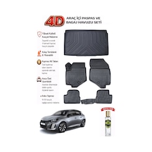 Peugeot 208 2026 Model Araca Özel Kokusuz Paspas Takımı + Bagaj Havuzu