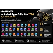 Autodesk Apps Collection 2026 Tüm Uygulamalar - 1 Cihaz 3 Yıl Windows/mac