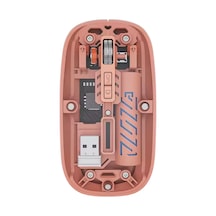 Bluetooth Ve Usb Destekli Kablosuz Şeffaf Mouse Sessiz Kullanım Diğer
