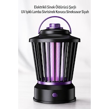 Elektrikli Sinek Öldürücü Şarjlı Uv Işıklı Lamba Sivrisinek Kovucu, Taşınabilir Sineksavar Ve Böcek Yakalama Cihazı