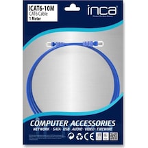 Inca Icat6-10m 1 Metre Mavi Kablo