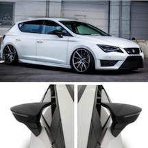 Onkar Ayna Kapağı Yarasa Seat Leon Mk3 - Mk3,5 Fl 2012-2020 Ibiza 2017-&gt Piano Black 208-031-003