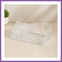 Bezos Mika Kristal 16 Bölmeli Makyaj Organizer 12.5x22x7.7 Cm Bzoshb Çok Renkli