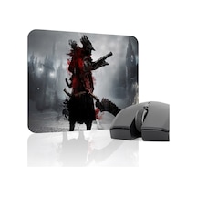 Bloodborne Kaymaz Dikişli Kauçuk Oyuncu Mousepad V5 - 22x18 Gaming Mouse Pad Fare Altlığı
