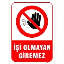 Işi Olmayan Giremez Levhası Levha 50x70 Cm Sticker