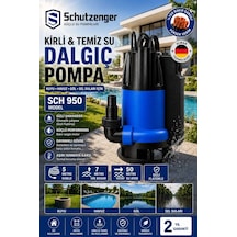Sch 950w Yüksek Debili Su Tahliye Pompası Dalgıç Motor Gizli Şamandra 50 Yatay Atar