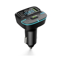 Araç Fm Mp3 Transmitter Bluetooth Araç Kiti Usb Type-c Hızlı Şarj Çıkışlı Çakmaklık Şarj Aleti