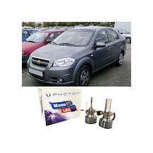 Chevrolet Aveo Led Xenon Uzun + Kısa Far Ampulü H4 Mono Yeni Seri Beyaz