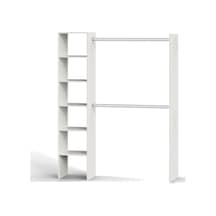 Efil Açık Giyinme Dolabı Gardırop Beyaz 140 Cm