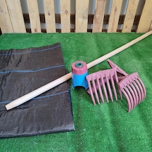 Zeytin Tırmığı + Zeytin Dilme Aparatı + Fırça Sapı + 5x6 Zeytin Sergeni Jüt Zeytin Toplama Tarağı Taban Örtüsü Zeytin Çizme Aleti