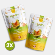 Freeze-dry Kavun Freeze Dried Melon Dondurularak Kurutulmuş Meyve Kurusu 17gx2 34 G