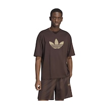 Adidas Trefoıl Erkek Spor Tişört - Kq8922 Kahverengi