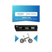Arora Lyon Uyumlu Batarya 48v 12.5ah Elektrikli Bisiklet Bataryası Siyah