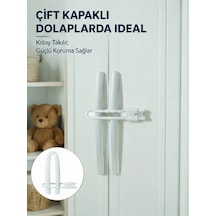 4 Adet Çocuk Güvenlik Dolap Kilidi Dayanıklı Ve Uzun Ömürlü Tasarım Yeni Nesil Diğer