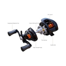 As200 6.3.1 9 8kg Baitcasting Çıkrık Olta Motoru - Sol El - Carbon Body - Hızlı Sarım - 9 Kadem