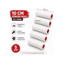 Sünger Rulo Yedeği 10cm Yedek Sünger 5 Li Takım