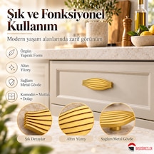 Haskan Taha Düğme Kulp Altın
