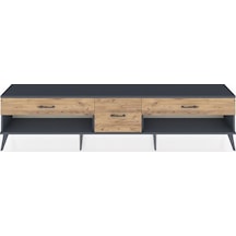 Arges Tv Ünitesi 3 Çekmeceli 220x30x51 Antrasit-çam Atlas Çam/atlas Çam - Antrasıt