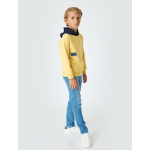 Koton Kot Pantolon Ayarlanabilir Lastikli Pamuklu - Slim Jean Orta İndigo 5wkb40008td İndigo