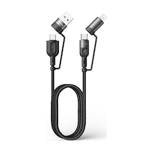 Mcdodo Ca-8070 60W 3A 4In1 Hızlı Şarj Data Kablo 1.2M Siyah (525852039)