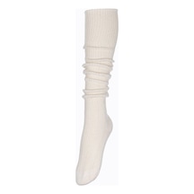 Fonem Kadın Diz Üstü Yünlü Çorap Fo 8015-1 Ekru