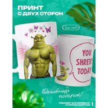 Rocket Prınt Shrek Şreksi Şakalı Kupa 157364007 Beyaz