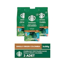 Starbucks Single Origin Colombia Öğütülmüş Kahve 3x200g Çekirdek Kahve
