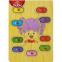 +24 Ay Ahşap Tutmalı Puzzle – Yüz (Bubu)