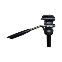 Ayex Kh-2028 Tripod Video Kafa Pan Tilt Head, 360 Dönebilen, Hızlı Bağlantı Plakalı, Metal Kollu