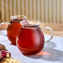 Ala 2&apos Li Cam Kupa 275 Ml Açık Ahşap