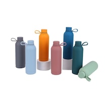 Çelik İçli Termos 750 Ml Gri Skm005 Açık Beyaz