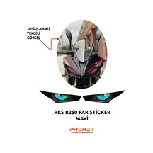 Rks R250 2023 - 2026 Uyumlu Far Sticker 03 Diğer