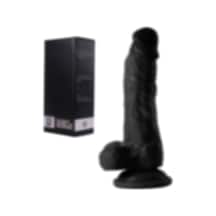Hızlı Express 17 Cm Vantuzlu Gerçekçi Realistik Zenci Siyah Penis Anal Dildo