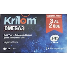 Krilom Omega-3 3x50 Yumuşak Kapsül-3 Al 2 Öde -skt:01/2025