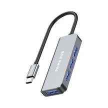 Fulltech Fh24 Usb-c 4'ü 1 Arada Çoklayıcı 4xusb Port Akıllı Yonga Hızlı Ve Güvenli Bağlantı