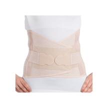 Abdominal Korse 26cm Plus Destekli Kemerli Doğum Sonrasında Toparlayıcı, Cerrahi Müdahale Sonrası Bej