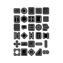 30 Adet Minimalist Siyah Beyaz Planlayıcı Sticker Seti - Ajanda Planner Defter İçin