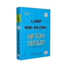 4.Sınıf VIP Tüm Dersler Konu Anlatımlı  -  Mavi Kitap -  Editör