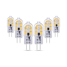 G4 Led 12v 2w Sıcak Beyaz 3000k, 200lm, G4 10w 20w Halojen Eşdeğeri, Karartılamaz, Bi-pin G4 12v Led Ac Dc Avize, Masa Lambası İçin, 6'lı Set G4 Led 12v 2w Sıcak Beyaz 3000k, 200lm, G4 10w 20w Halojen Eşdeğeri, Karartılamaz, Bi-pin G4 12v Led Ac Dc Avize, Masa Lambası İçin, 6'lı Set