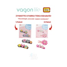 4'lü Saç Toka Seti Önce Birleştir,sonra Tak 2 Paket 4 Adet Gönderilir Yapı Toka Seti Ff 7133-7134