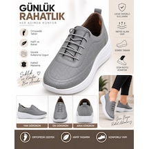 Capella Cpl Deri Ve Confort Yürüyüş Ayakkabısı Gri